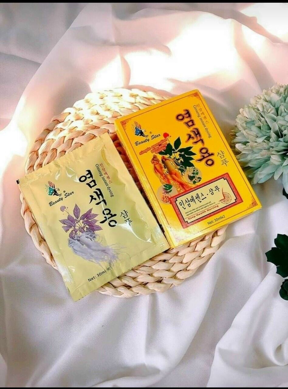 Dầu gội phủ bạc Nhân Sâm thảo dược Hàn Quốc