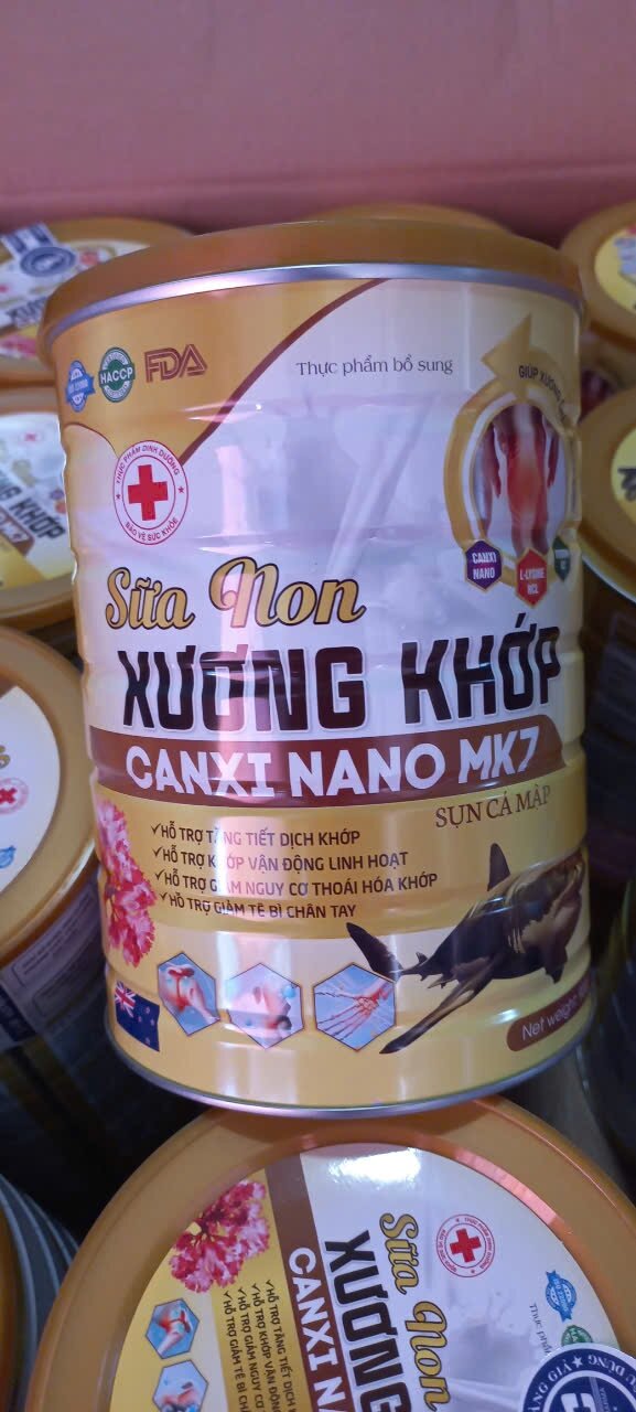 Sữa Non Xương Khớp Canxi Nano Mk7 Sụn Cá Mập