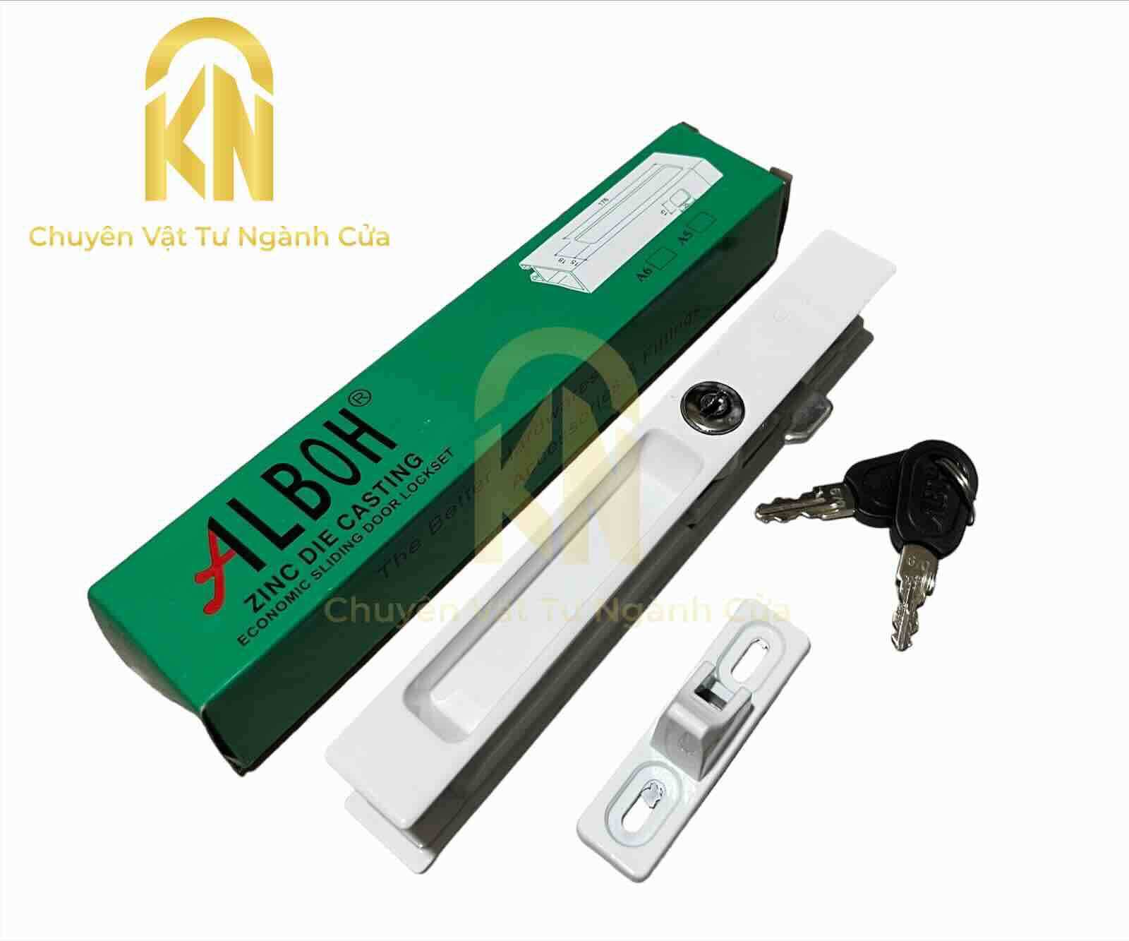 Khóa TB cửa lùa đi nhôm - khoá âm cửa lùa