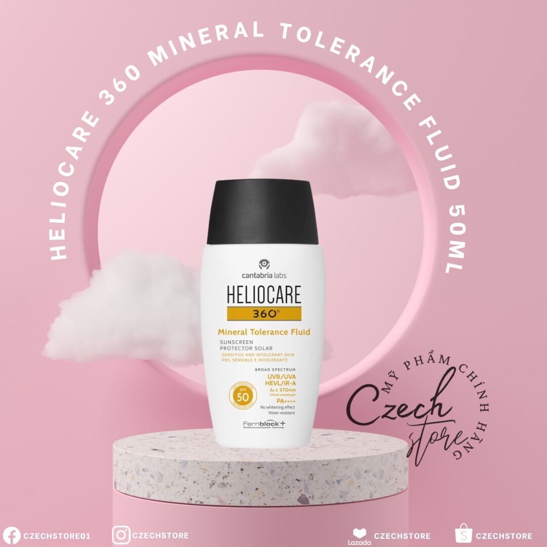 Kem chống nắng Heliocare 360 Mineral Tolerance Fluid 50ml