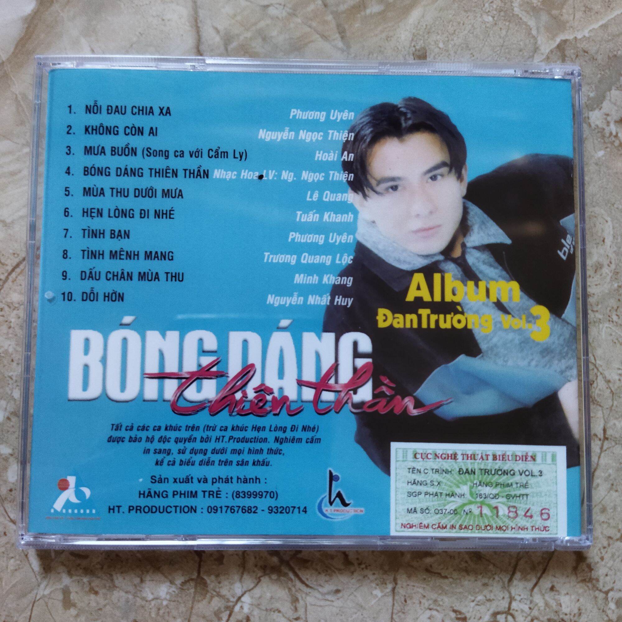Bộ Bộ 5 cd nhạc trẻ Đan Trường phono