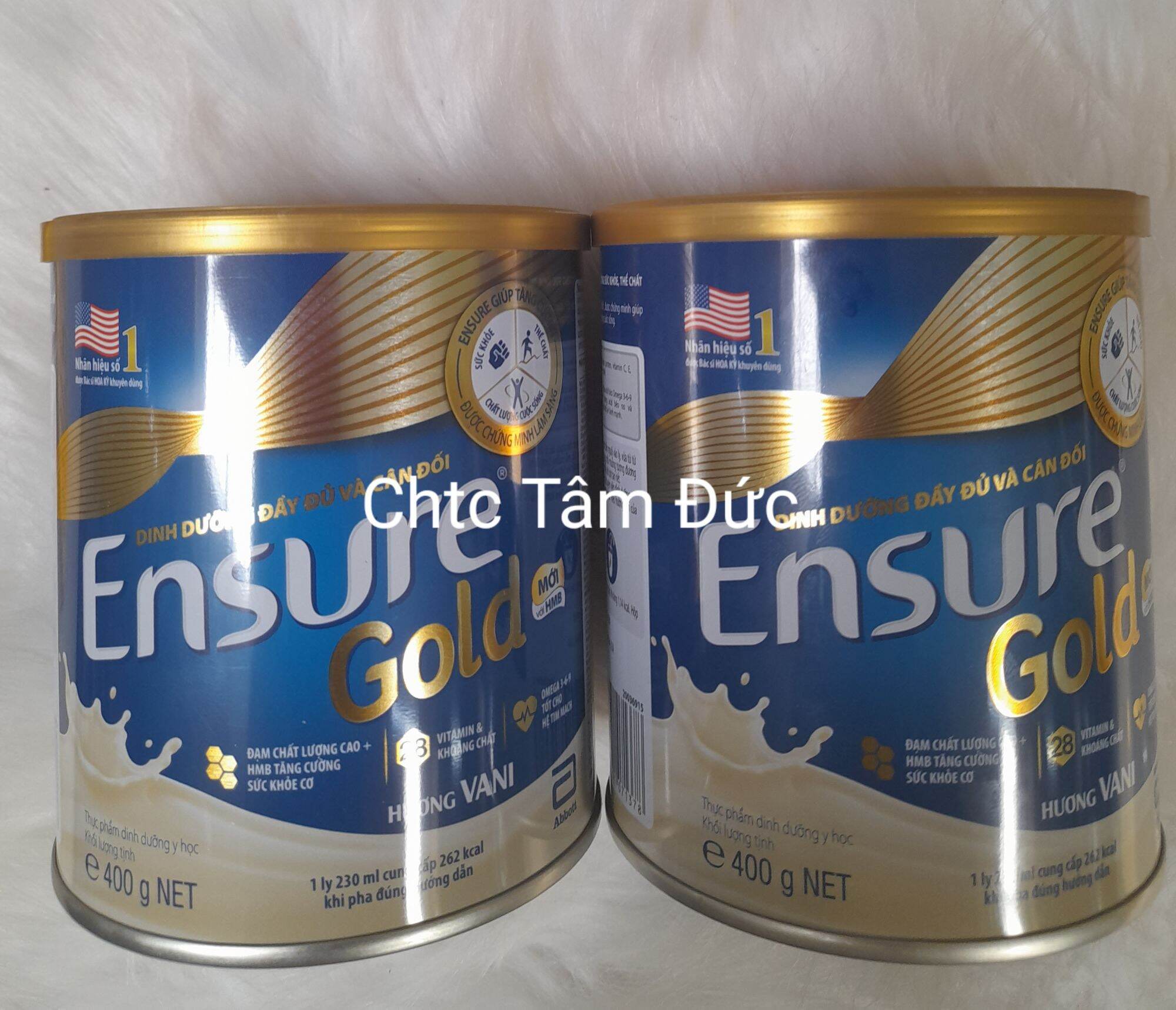 Lon sữa 400g Ensure gold hương Vani Abott