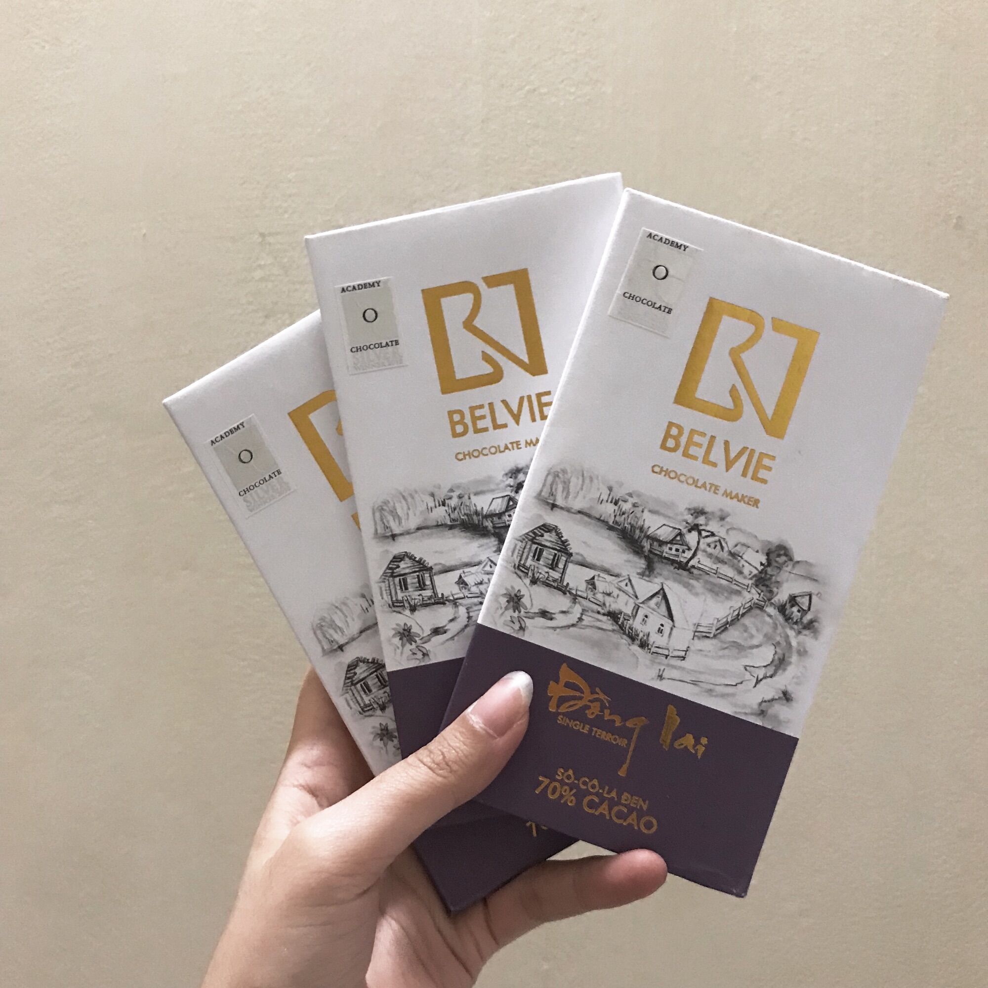 Socola đen belvie đồng nai 70% cacao thanh 80g