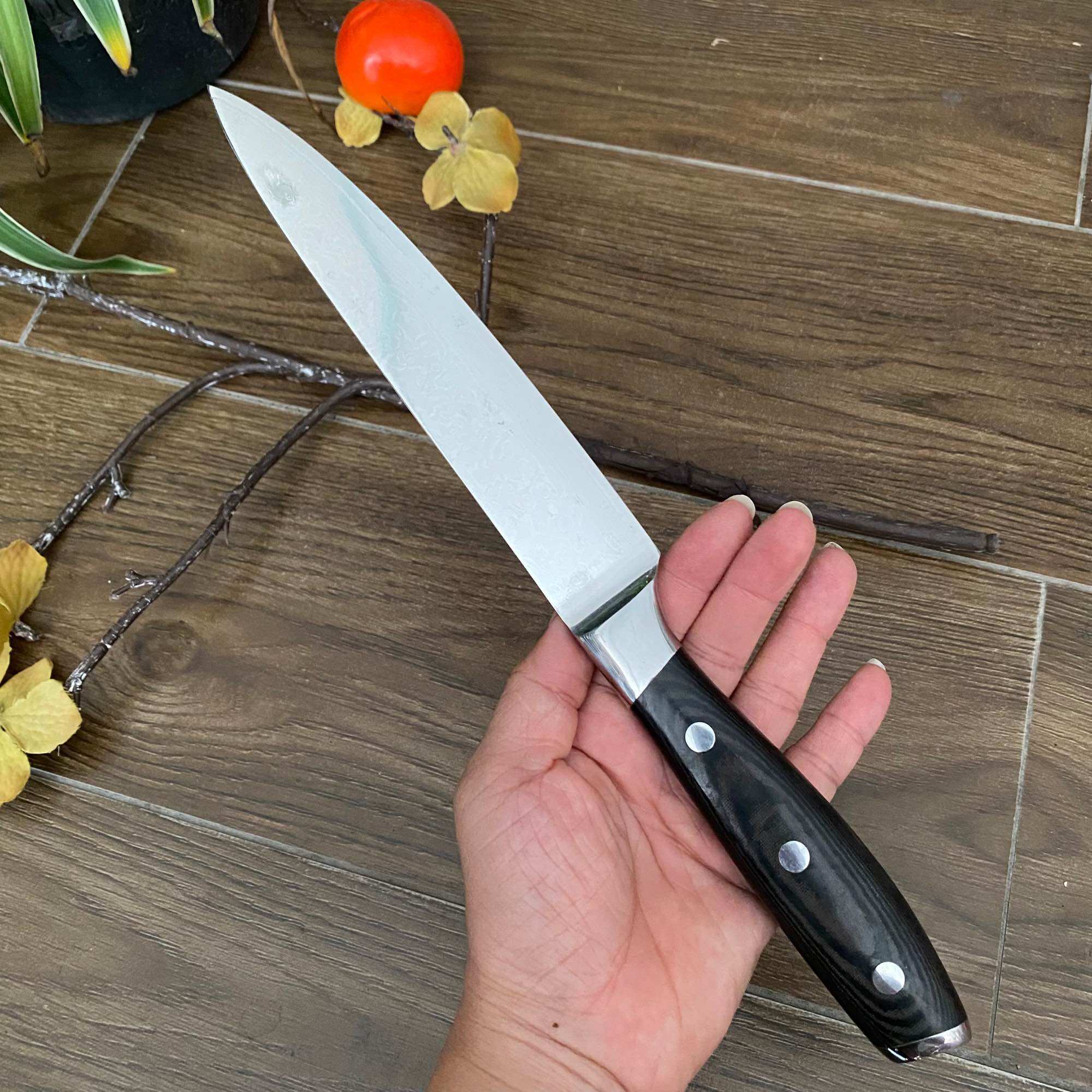 Dao thái lọc thép damacus, siêu bén