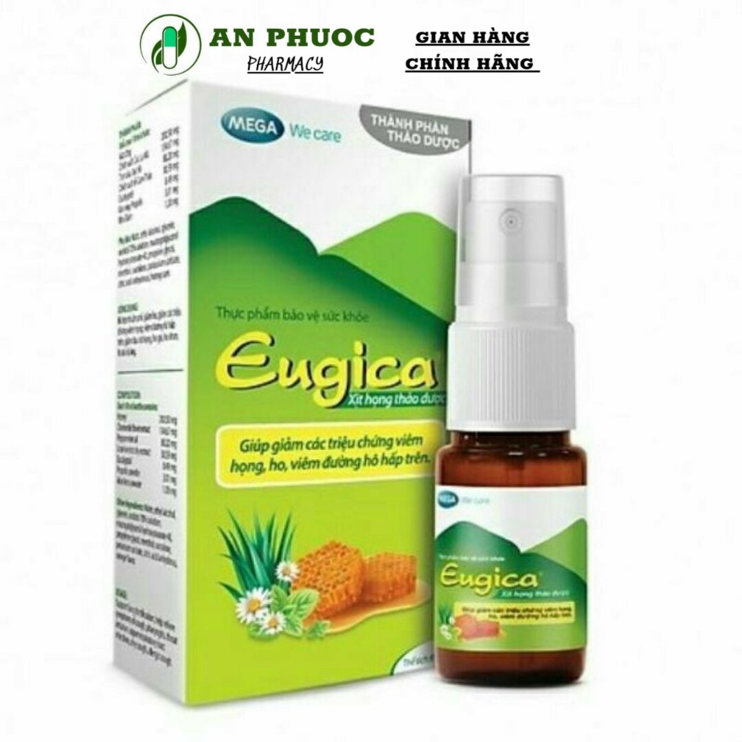 Xịt Họng Thảo Dược Eugica Chai 10ml