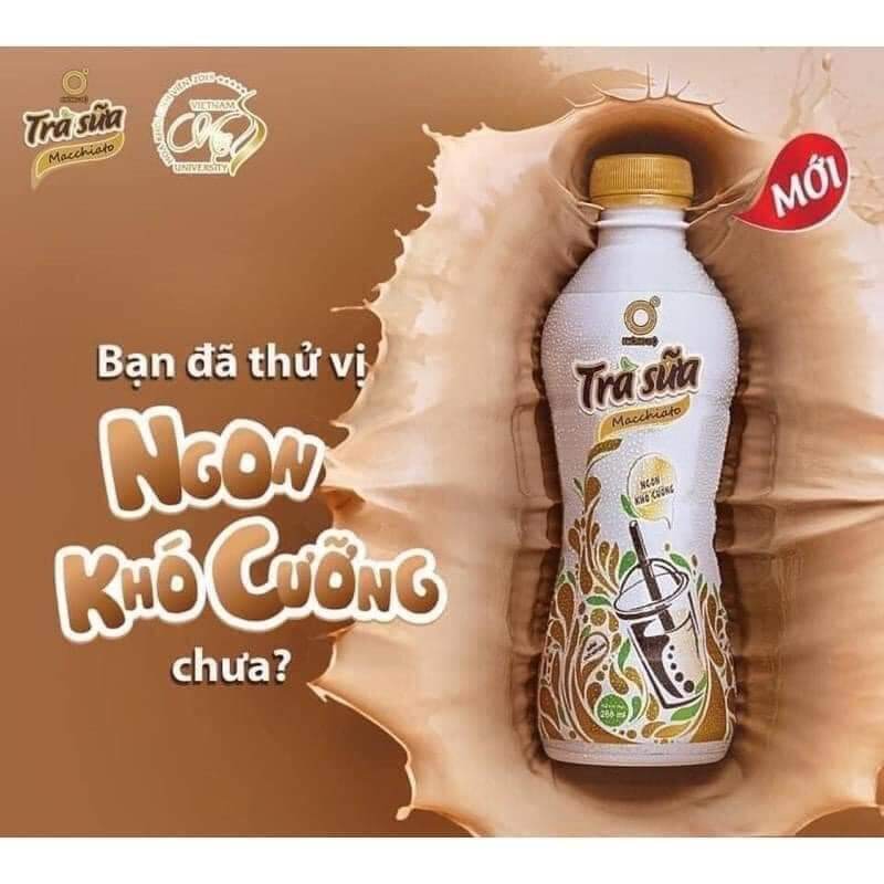 24 chai Trà sữa Machiato của hãng trà xanh không độ ngon khó cưỡng