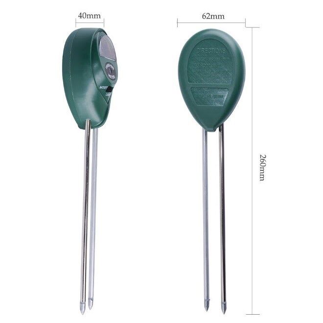 Máy đo, dụng cụ đo độ PH đất 3 trong 1 (PH, Độ ẩm, Ánh sáng)