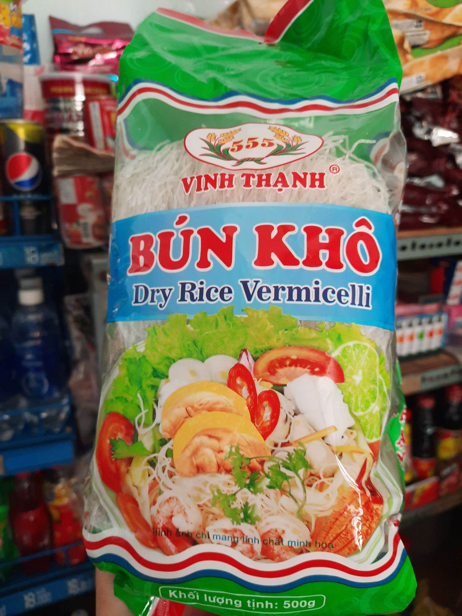 1 cây bún khô Vinh Thạnh 5 kg (10 bịch × 500g )