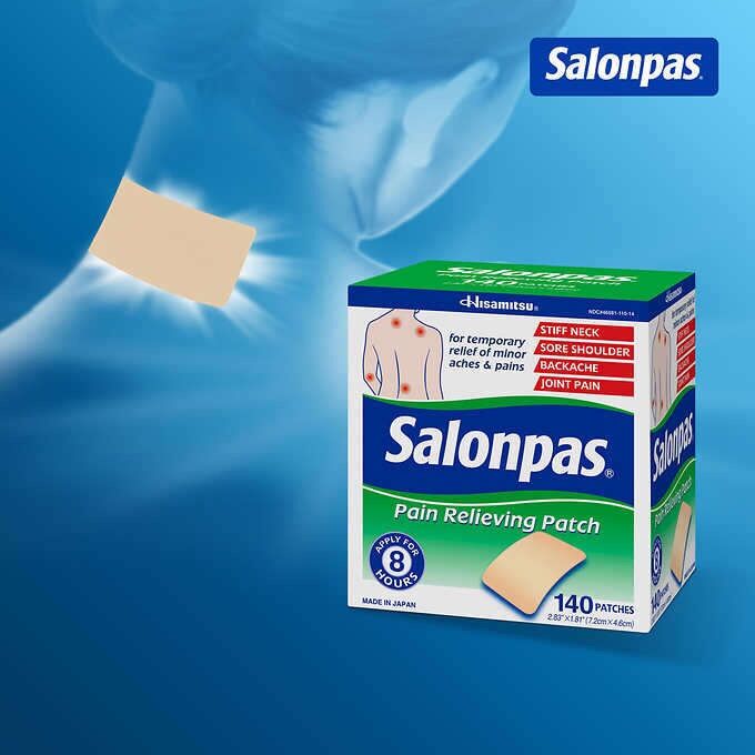 [HCM]Miếng dán salonpas của Mỹ 140 miếng