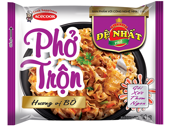 Phở Trộn Đệ Nhất Hương Vị Bò ( 82g × 18 gói )....date mới