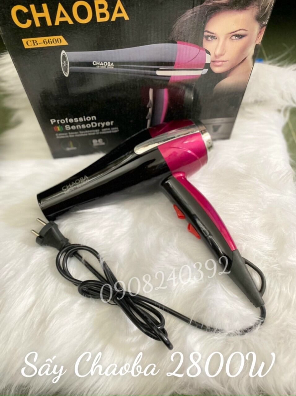 Máy sấy tóc Chaoba 2800W - Công suất mạnh mẽ, màu đen sang trọng