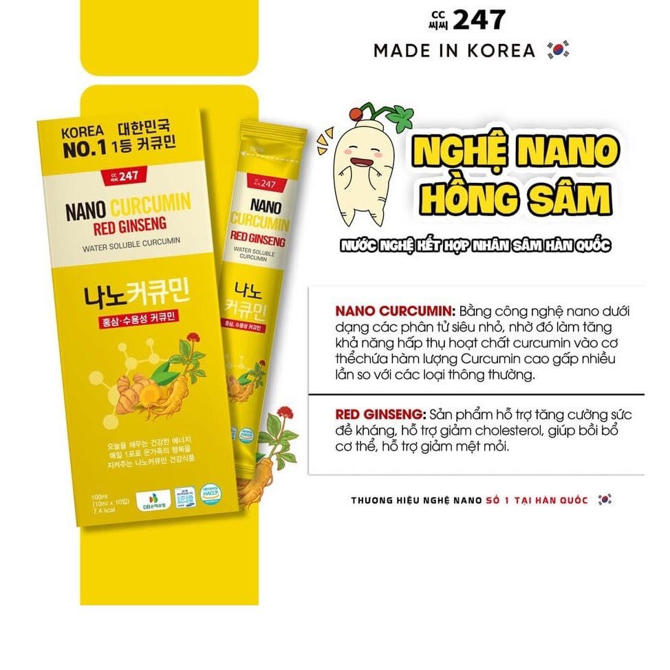 [Chính Hãng]Thạch Nghệ Saffron Vị Chuối 247 Nano Japan