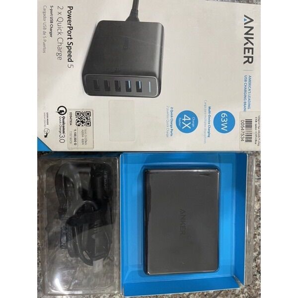 Sạc Anker 5 Cổng Quick Change 3.0 A2054