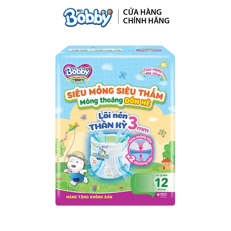 [Date 2026] Tã bỉm quần Bobby XL92, XL 92 miếng