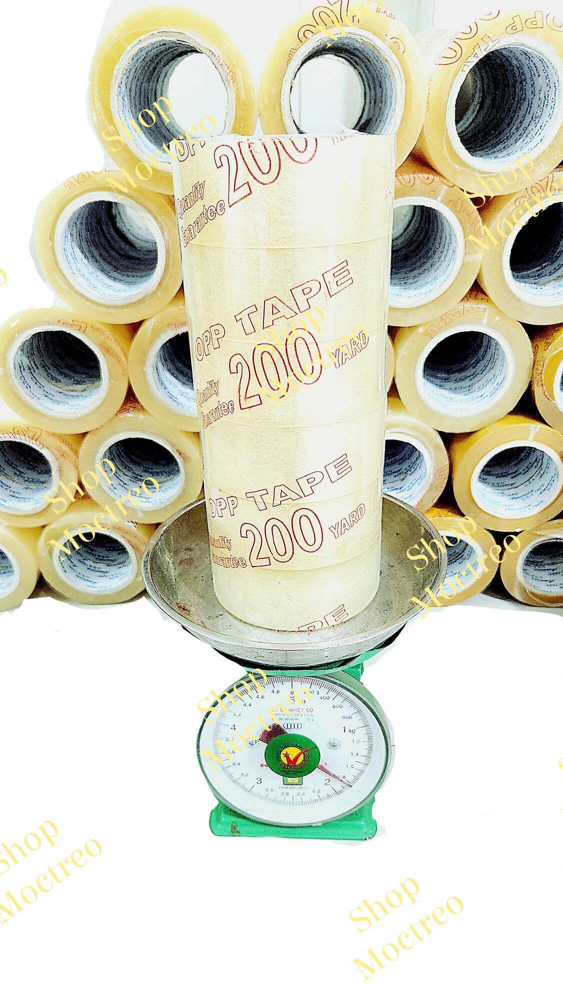 Băng keo 200 yard Trong, Vàng đục