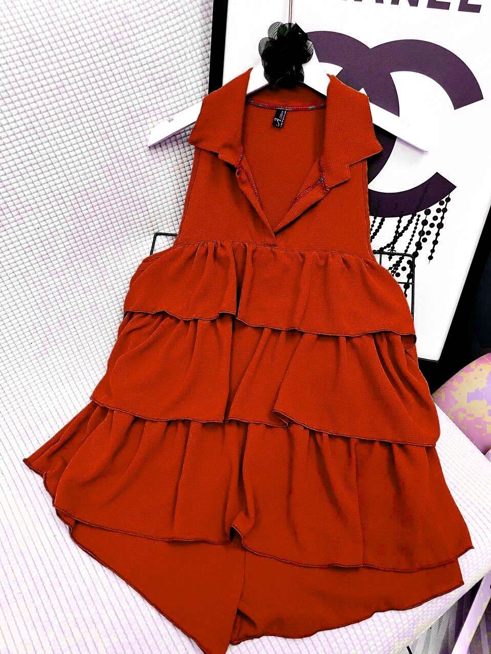 Đồ bộ đùi vải voan mát mẻ thời trang mới cho nữ mặc nhà dễ thương - ảnh thật m03