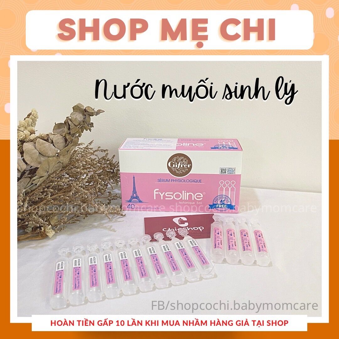 Fysoline - Nước muối sinh lý Pháp - Vệ sinh mắt, mũi, miệng cho bé