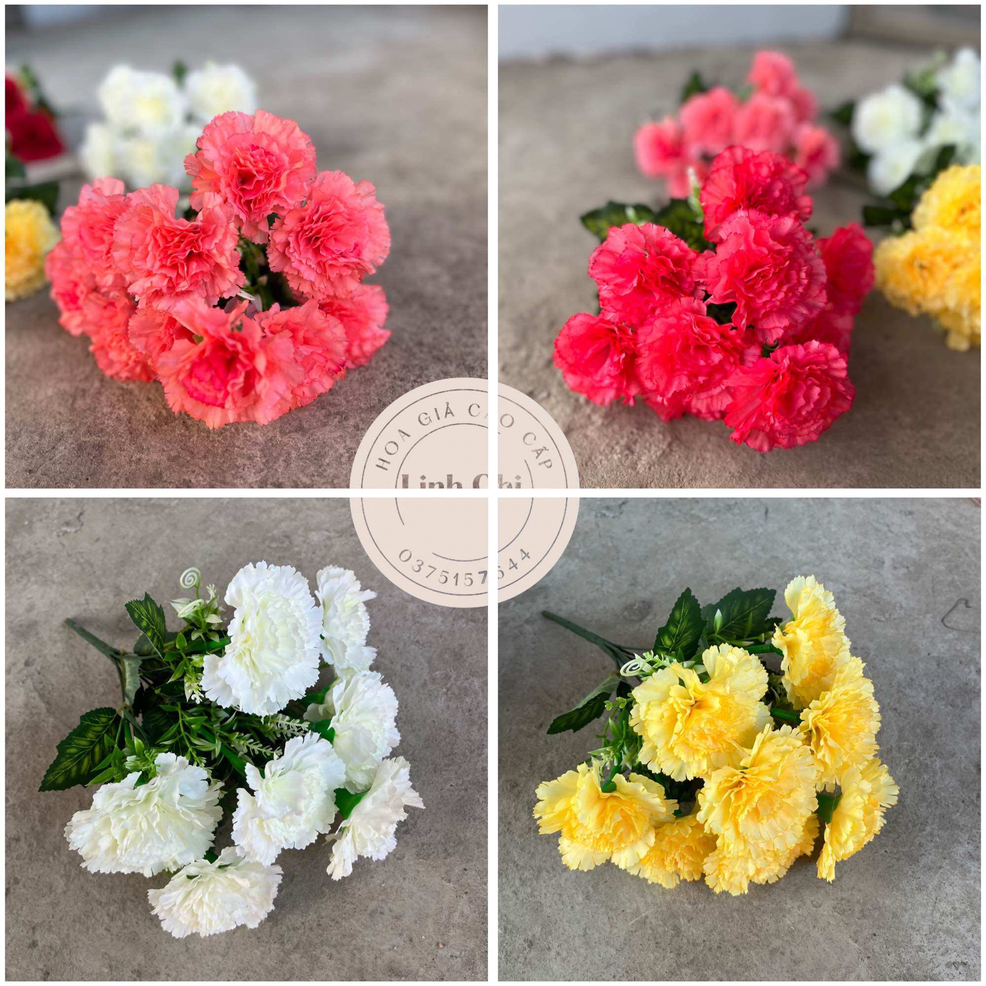 Cụm hoa phăng 10 bông cắm bình bát