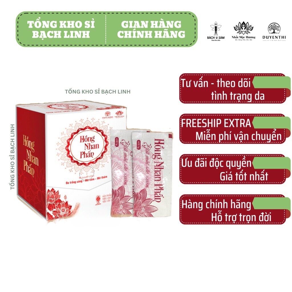 Hồng nhan phấn- bạch linh- bách y sâm mẫu mới