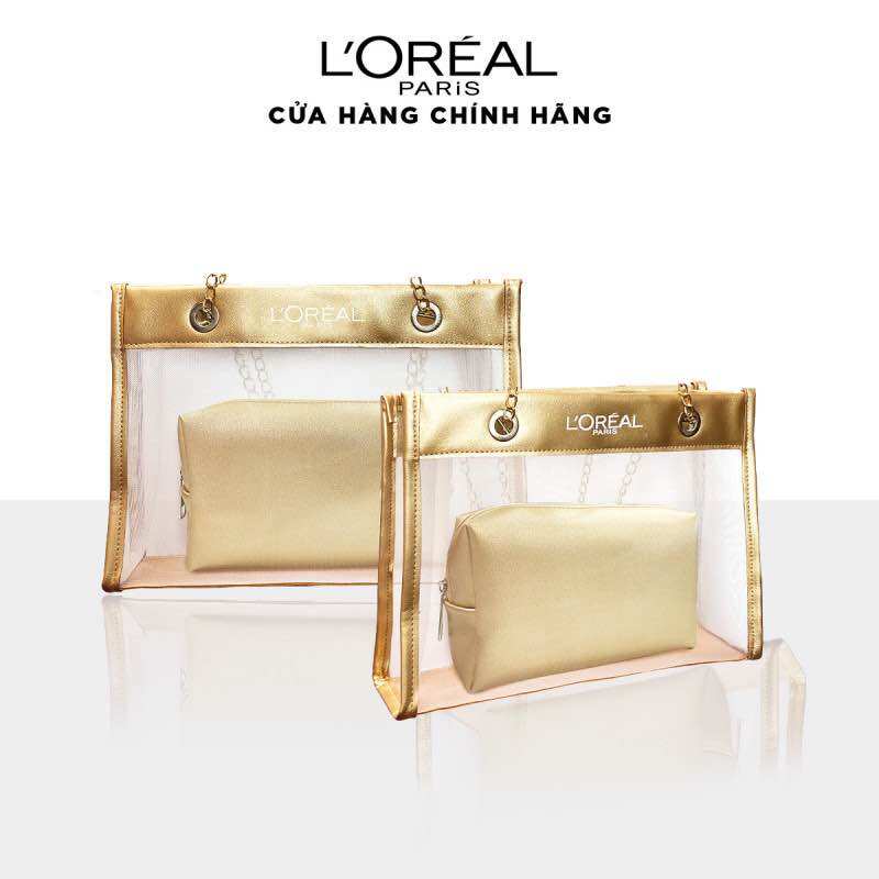Túi lưới downtown màu gold Loreal Paris