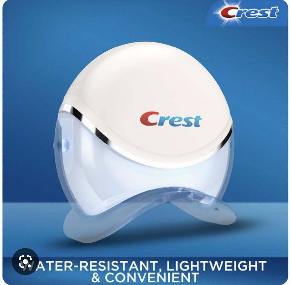 Miếng Dán Trắng Răng Crest 3D White Siêu Trắng kèm Đèn Led Ánh Sáng Xanh