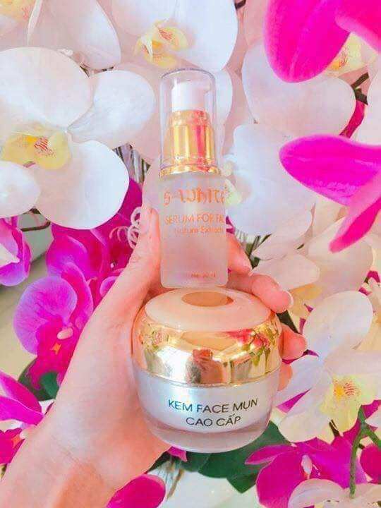 Cobom kem Face Serum Gừng Kích Trắng Face Swhite 50ml