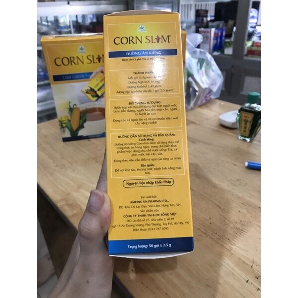 ĐƯỜNG BẮP ĂN KIÊNG CORN SLIM HỘP 50 GÓI