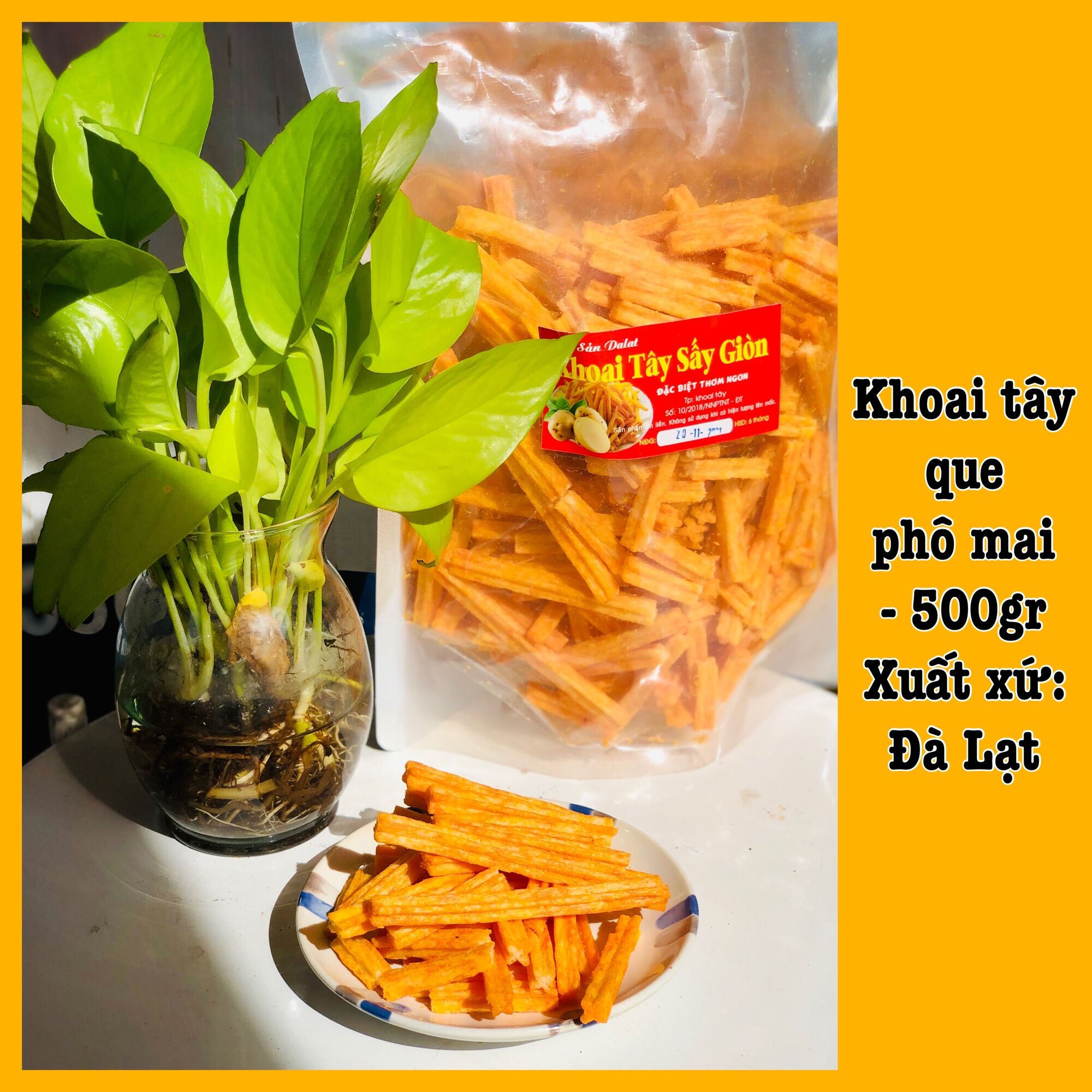 Khoai tây que phô mai Đà Lạt - loại ngon xuất khẩu