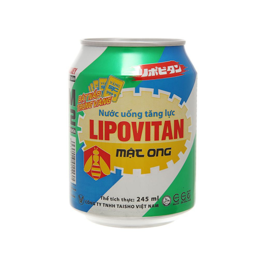Lốc 6 lon Lipovitan x 250ml vị mật ong