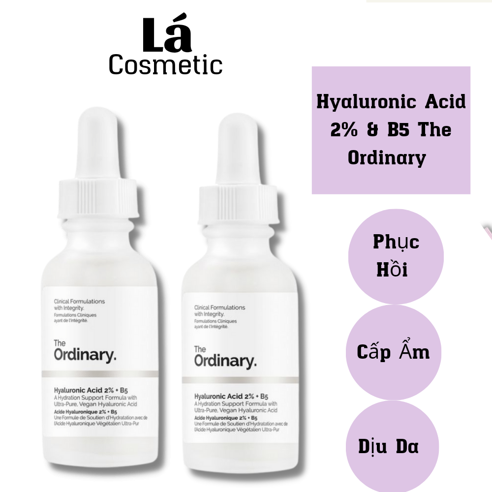 Serum the ordinary 𝐇𝐲𝐚𝐥𝐮𝐫𝐨𝐧𝐢𝐜 𝐀𝐜𝐢𝐝 𝟐% + 𝐁𝟓 𝐒𝐞𝐫𝐮𝐦 30ml.