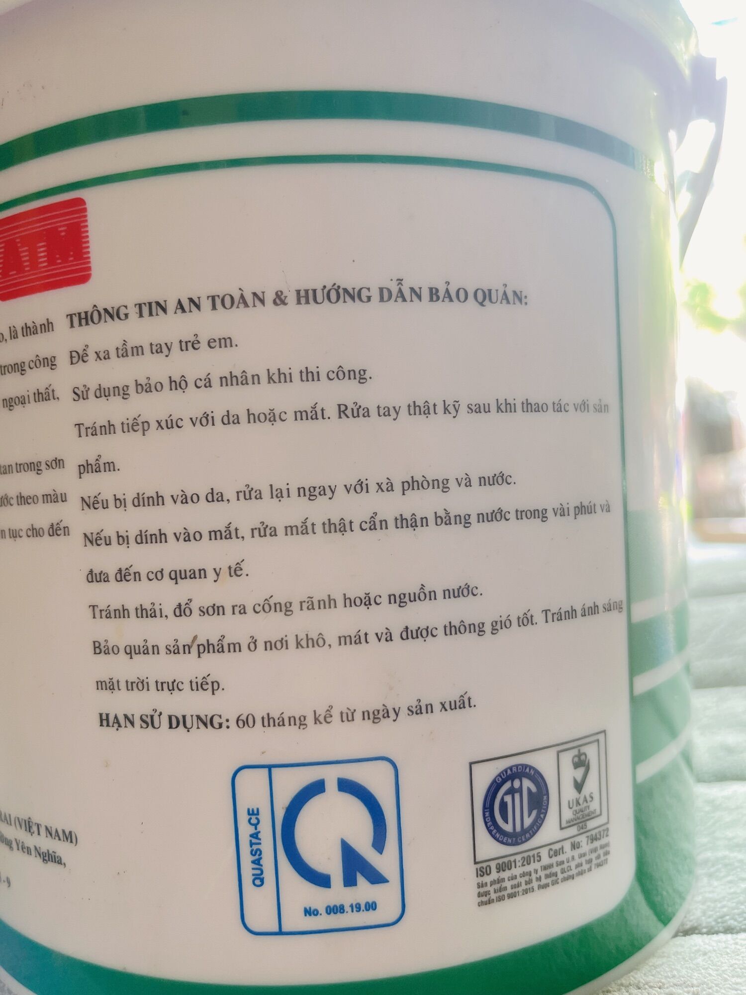 Sơn quét Ve màu atm, ve atm 5kg( 3,5 lít)