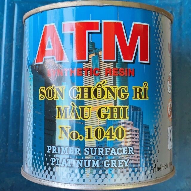 Sơn chống rỉ chống gỉ màu ghi ATM