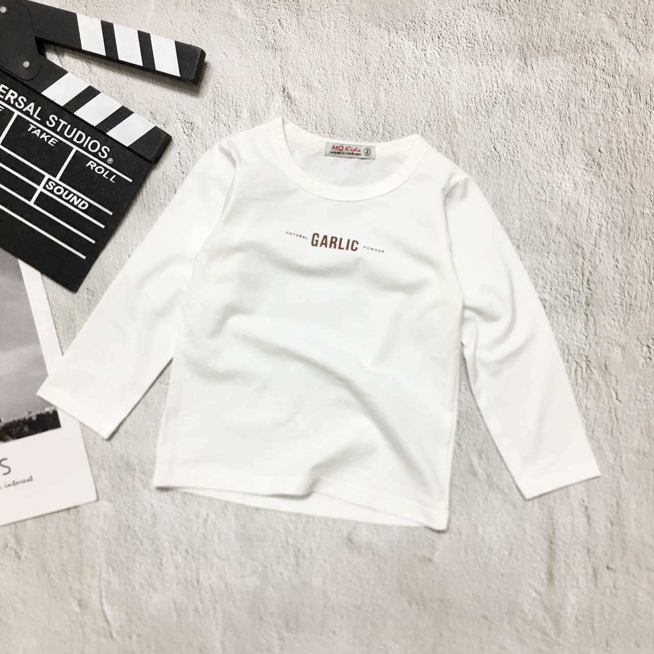 Áo thun tay dài cho bé size 7-30kg chất cotton 4 chiều