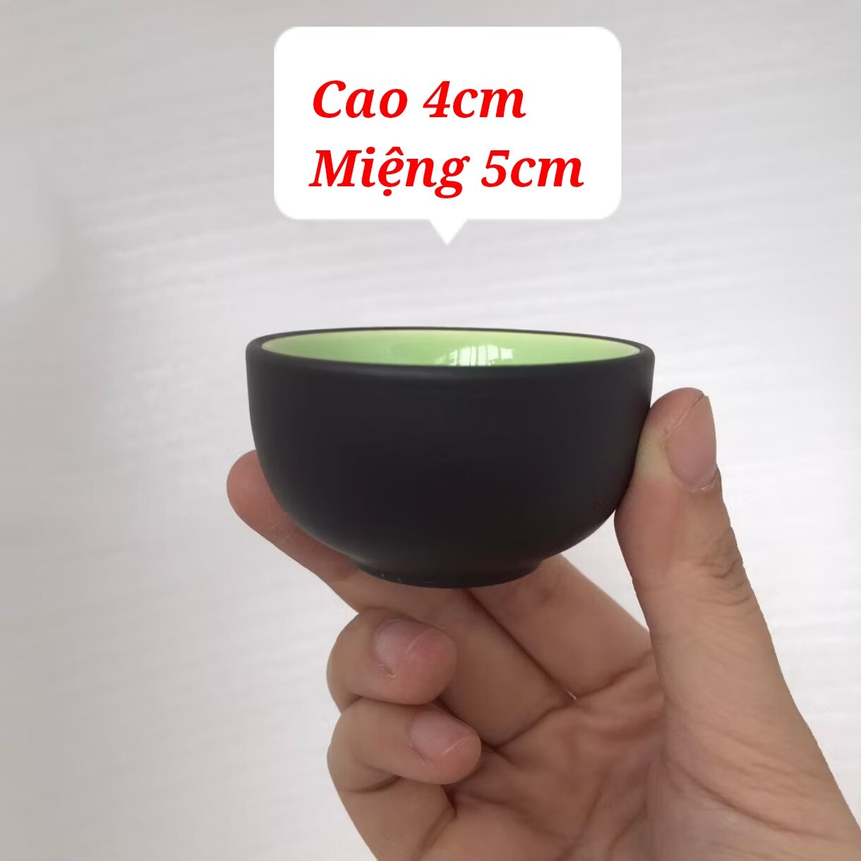 Chén Lòng Xanh đất nung Bát Tràng_Chén uống trà
