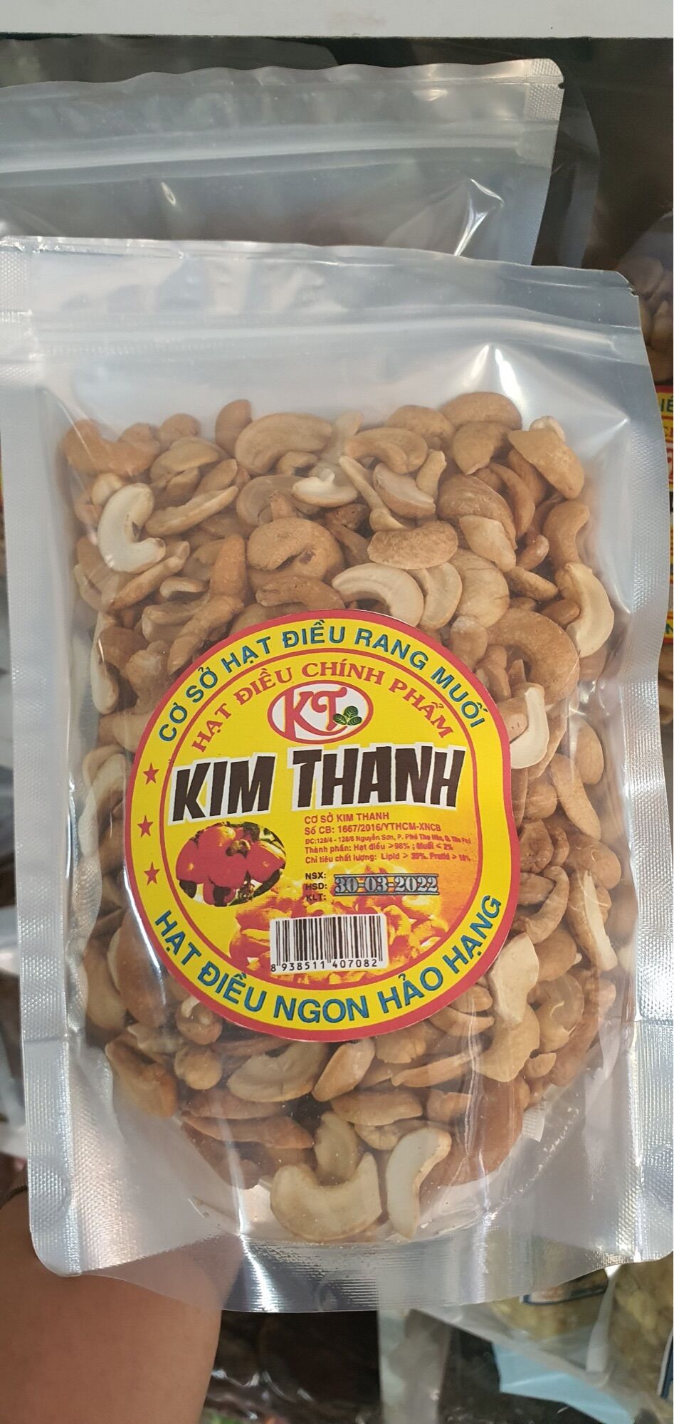 Hạt điều bể đôi 1kg -date luôn mới