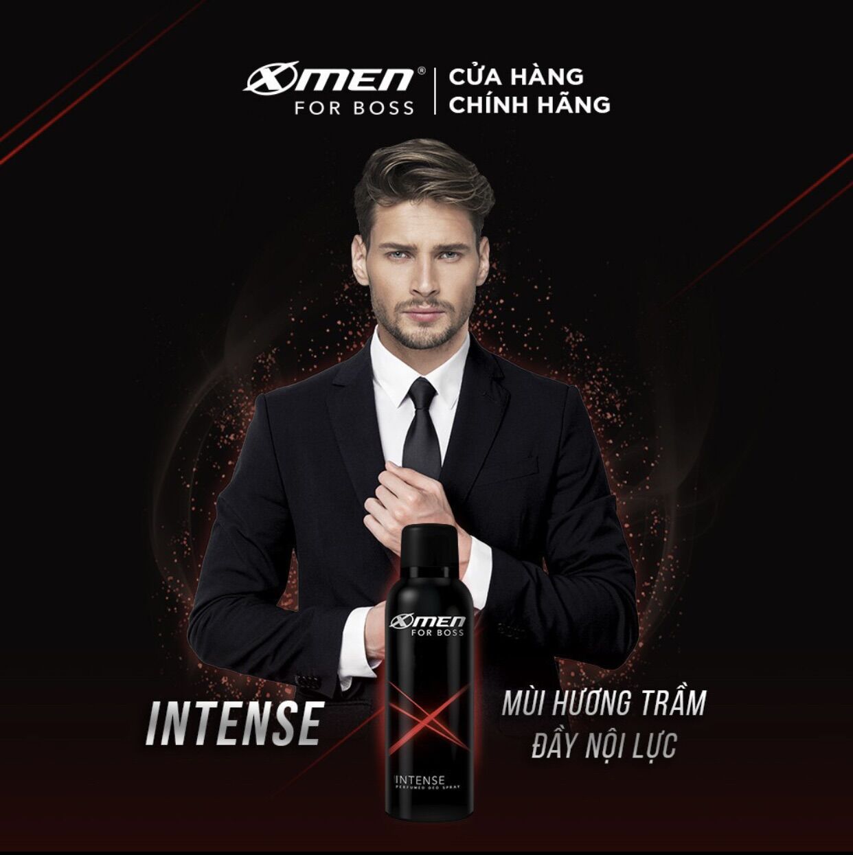 Xịt khử mùi XMEN For BOSS INTENSE 220ml -150ml