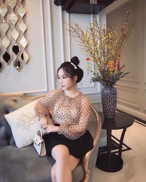ÁO VOAN  CHẤM BI NHỎ