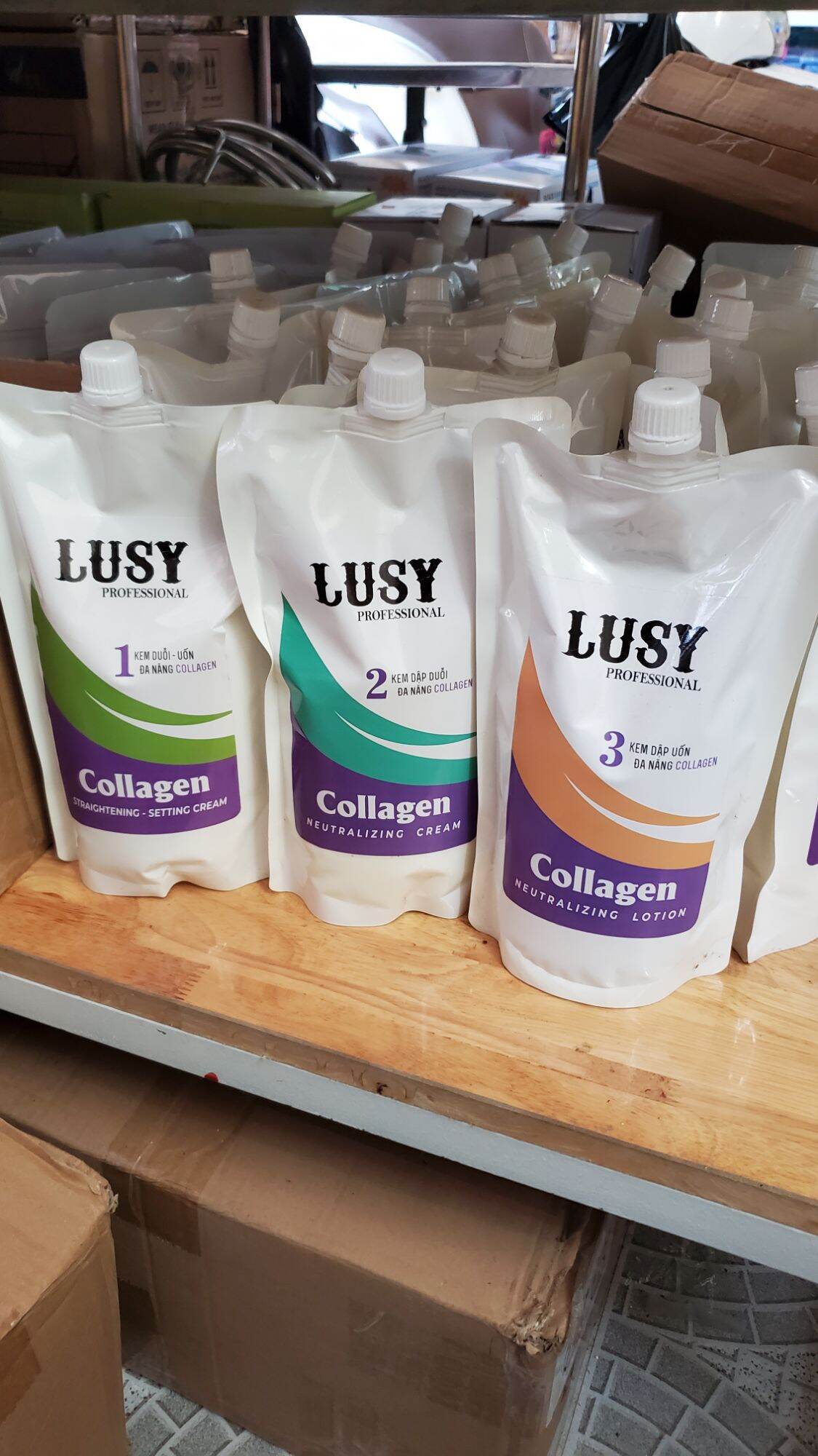 Uốn duỗi đa năng collagen lusy 123 1000ml