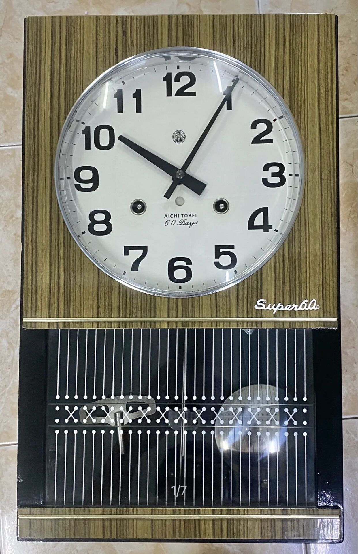 Đồng hồ treo tường quả lắc cơ Special Eight 60 ngày cổ điển 1970