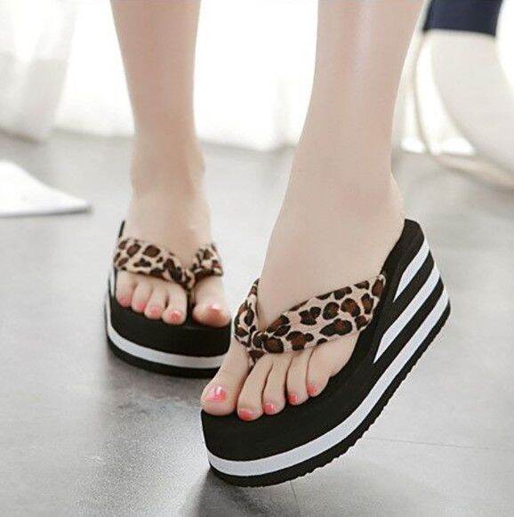 dép kẹp xốp quai beo nâu 7f