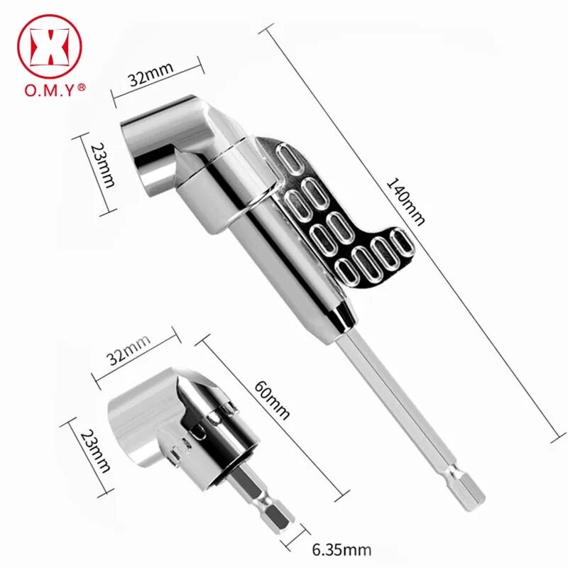 Đầu chuyển hướng khoan bắt vít chân lục giác góc hẹp 105 Độ