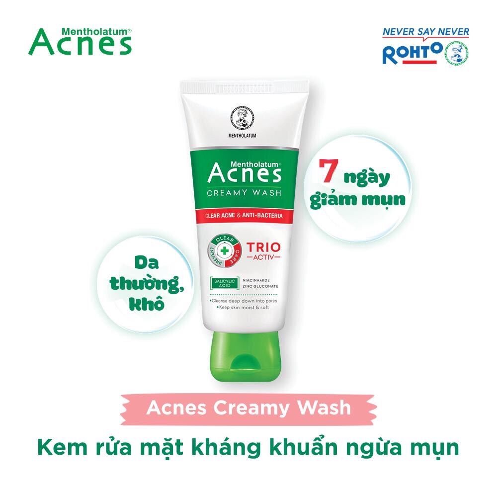 Sữa Rửa Mặt Ngăn Ngừa Mụn Acnes 100g