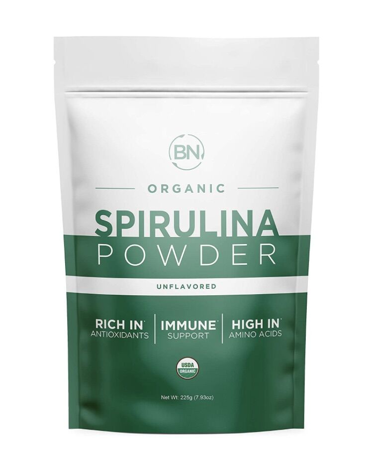 Bột tảo xoắn Spirulina organic hữu cơ thuần chay BNLabs 225g USA