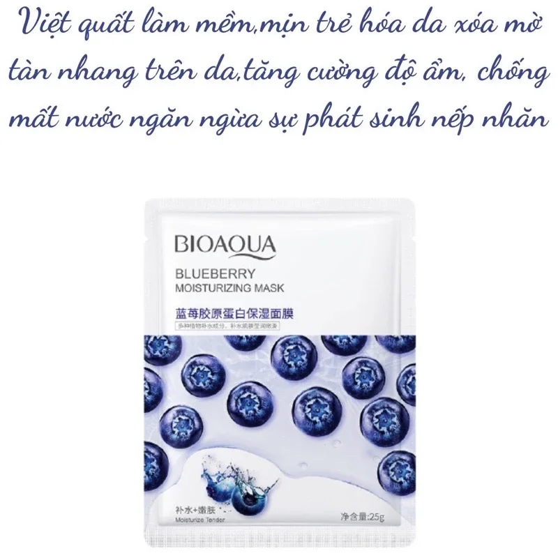 Mặt nạ trái cây việt quất Bioaqua