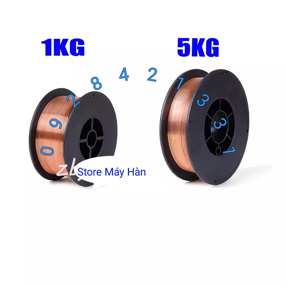 Cuộn dây hàn MIG 1kg Size 0.8 dùng bình khí