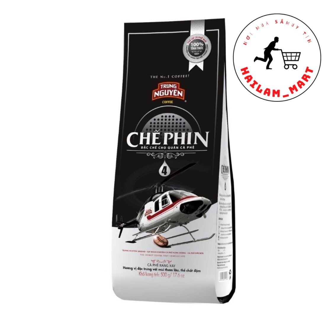 Cà phê rang xay chế phin 4 - trung nguyên legend - 500gr - arabica, robusta, catimor, excelsa