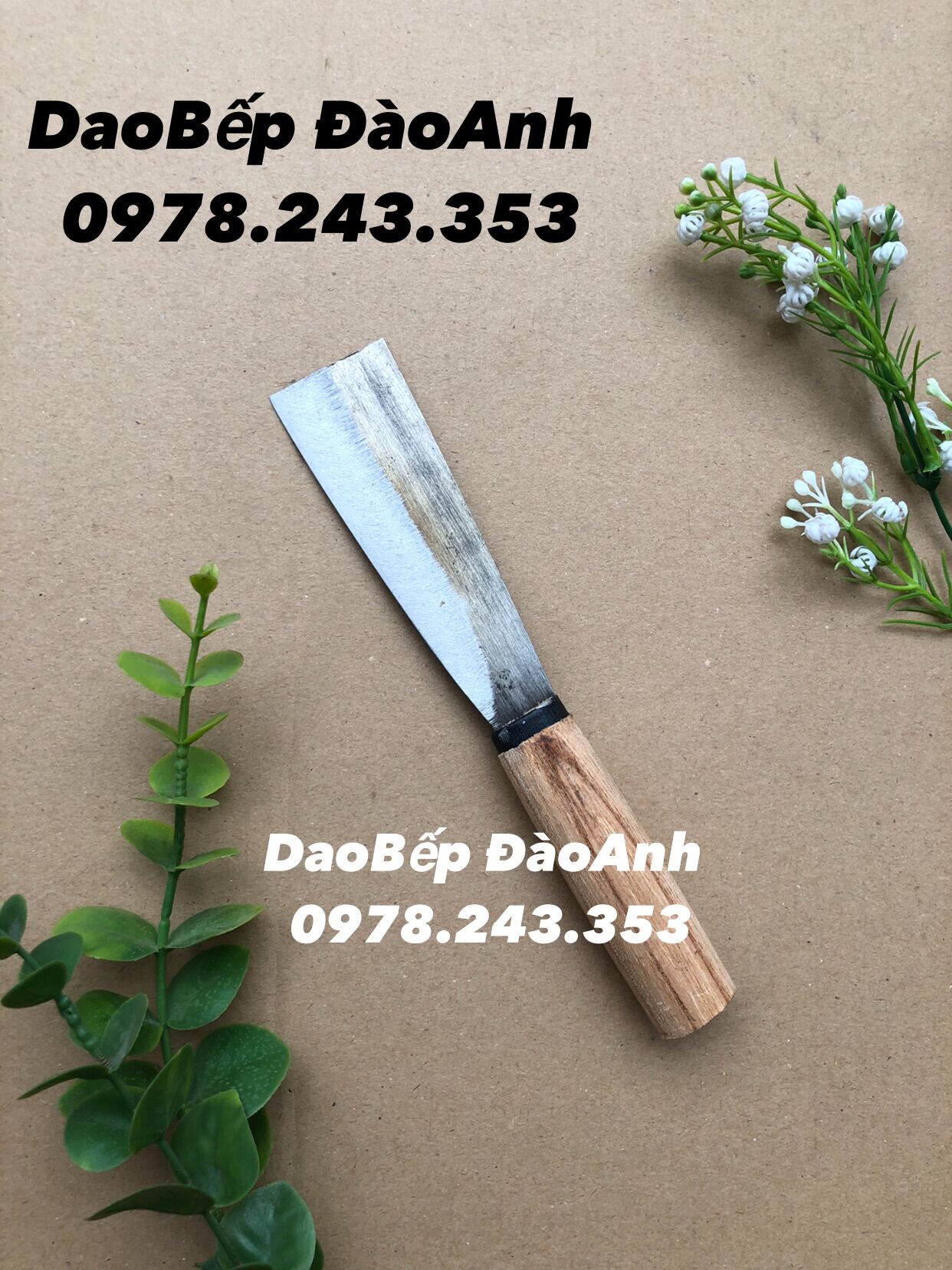 Dao bổ cau thép lưỡi cưa ( lưỡi 10-17-20 cm)