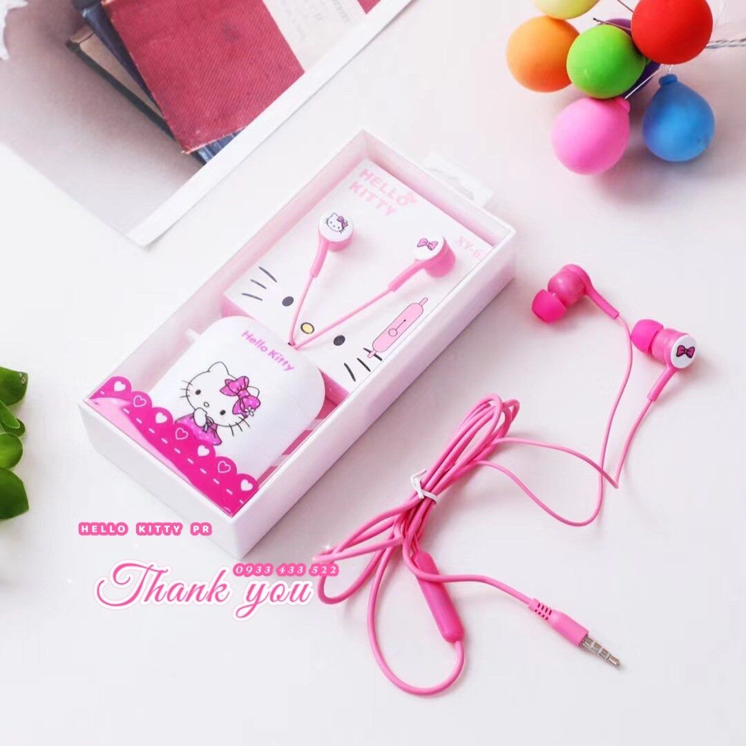 Tai nghe có micro Hello Kitty - Doremon Doraemon
