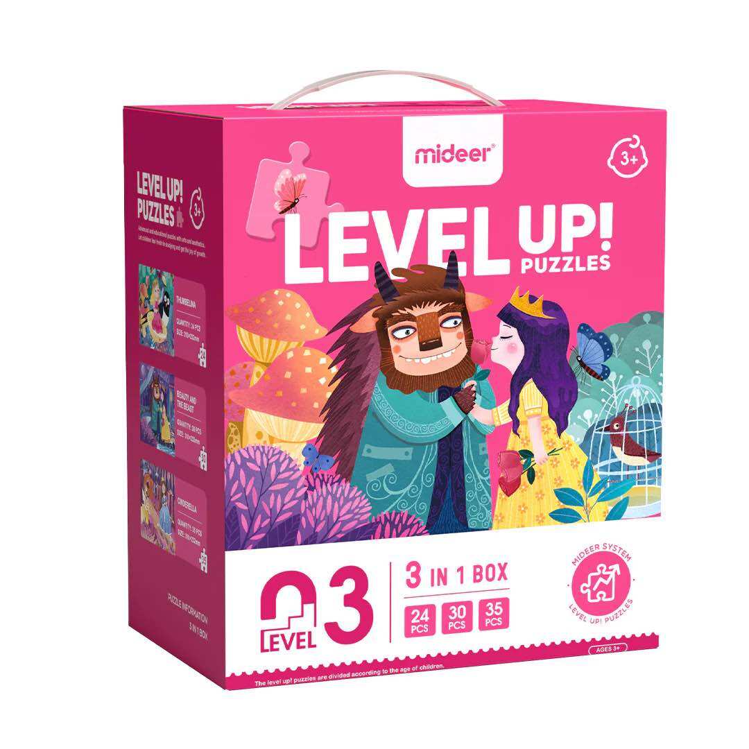 Ghép hình Level Up Puzzle Mideer - Level 3: Princesses