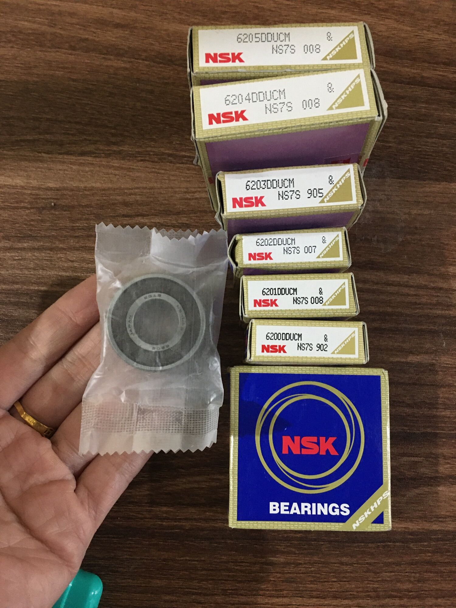 Vòng bi 6200,6201,6202,6203,6204,6205-DDU NSK nhật mới